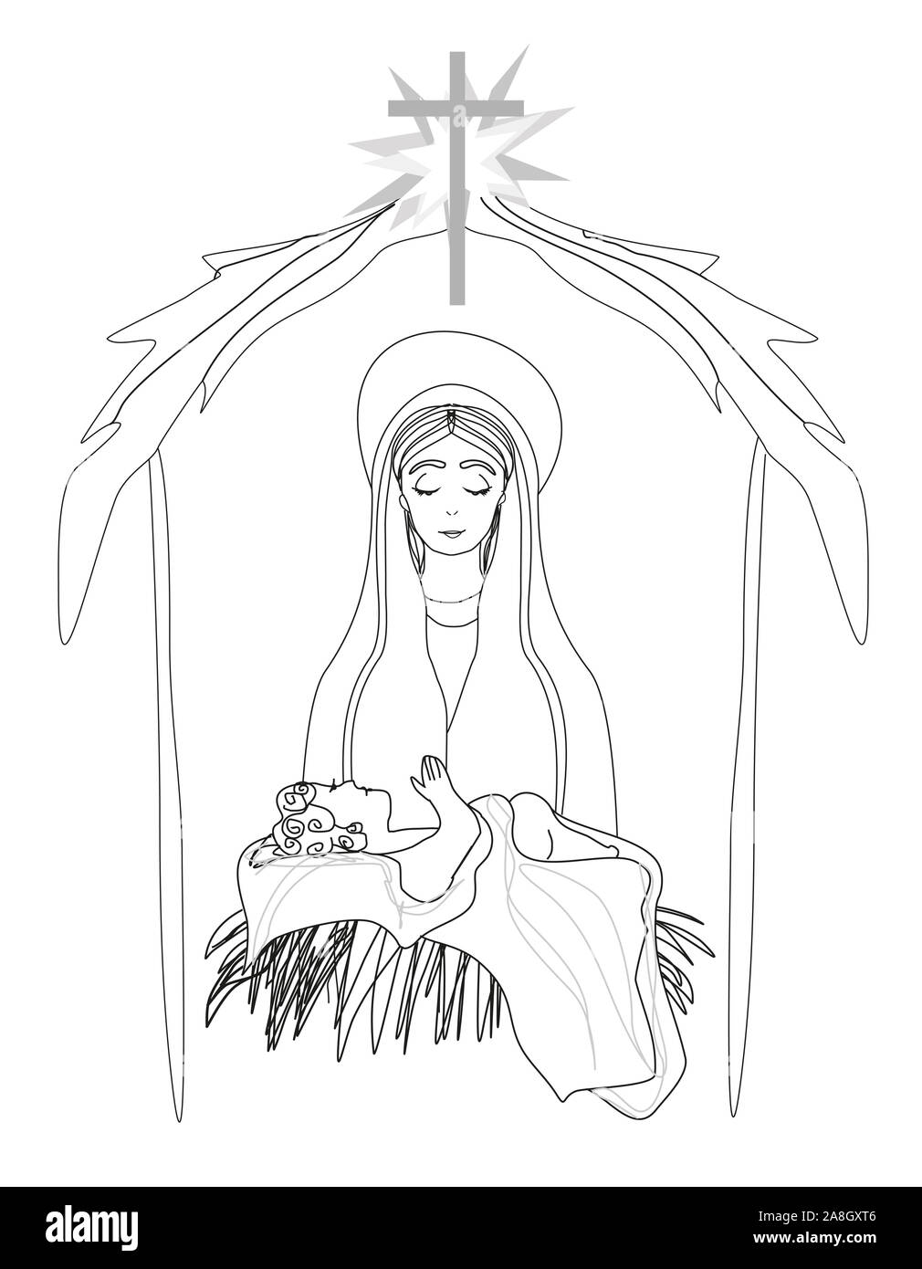 Madonna and child Jesus Stock Photo - Alamy