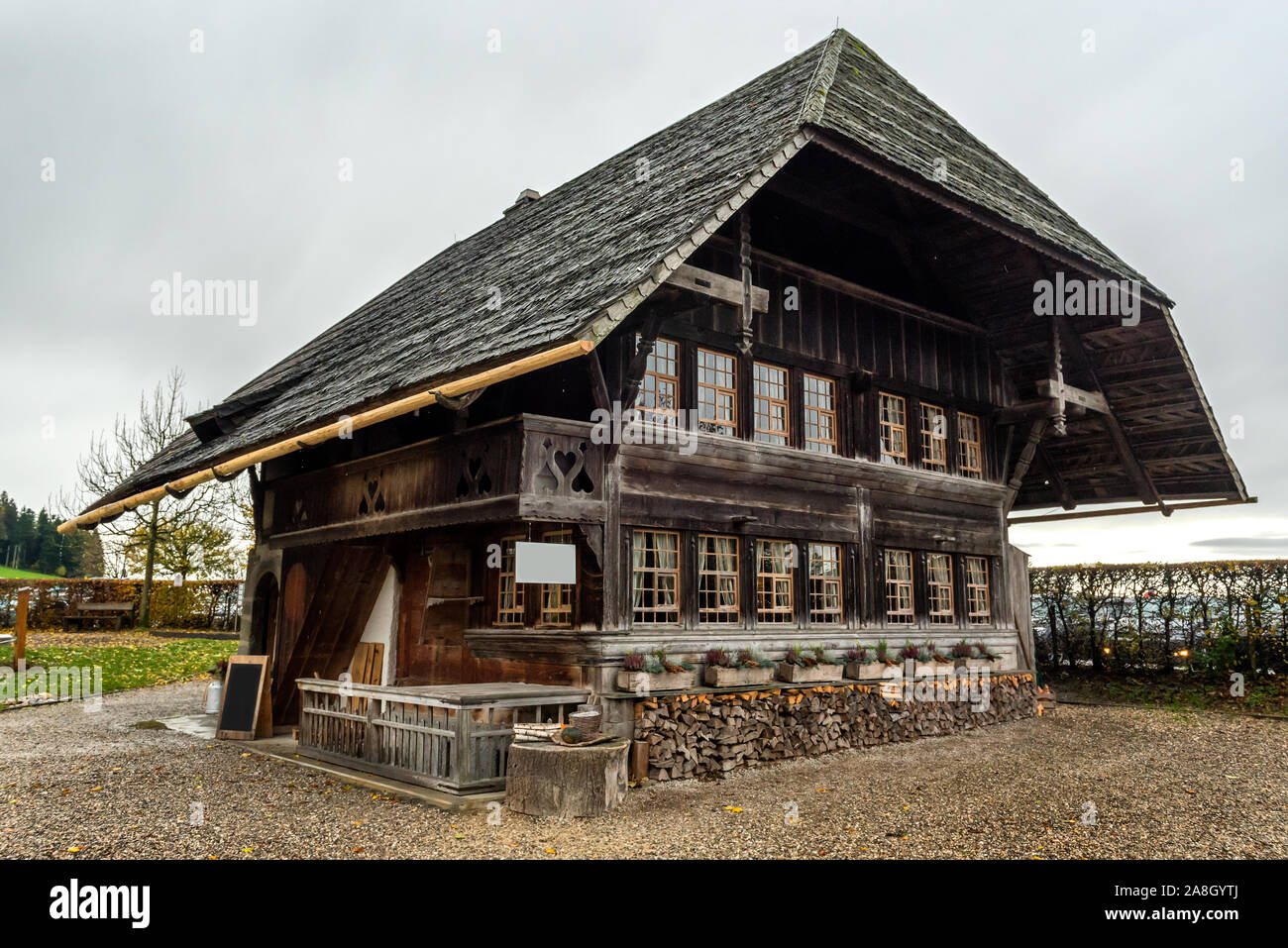 Traditional Farmhouse in Emmental valley in Switzerland where the