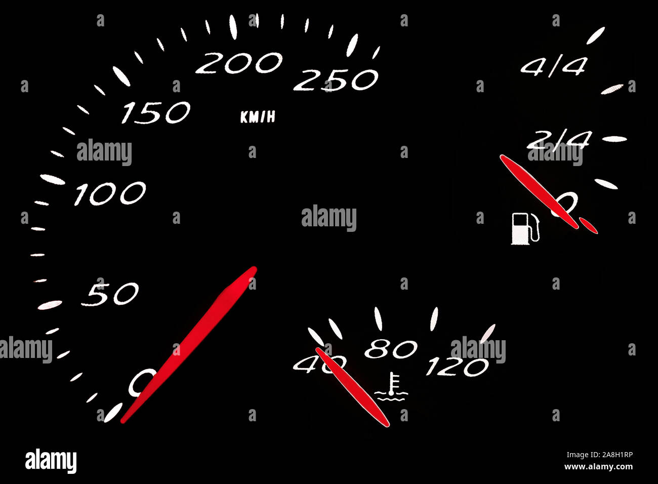 a detail of a dashboard with analogue controls Stock Photo Alamy