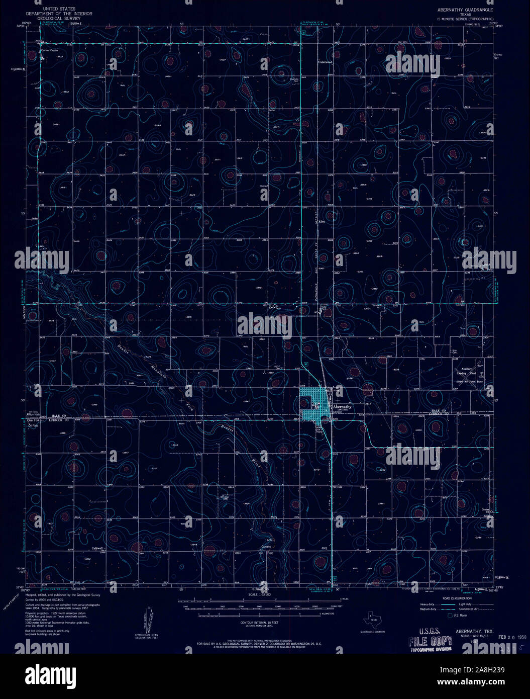 Abernathy texas map hires stock photography and images Alamy