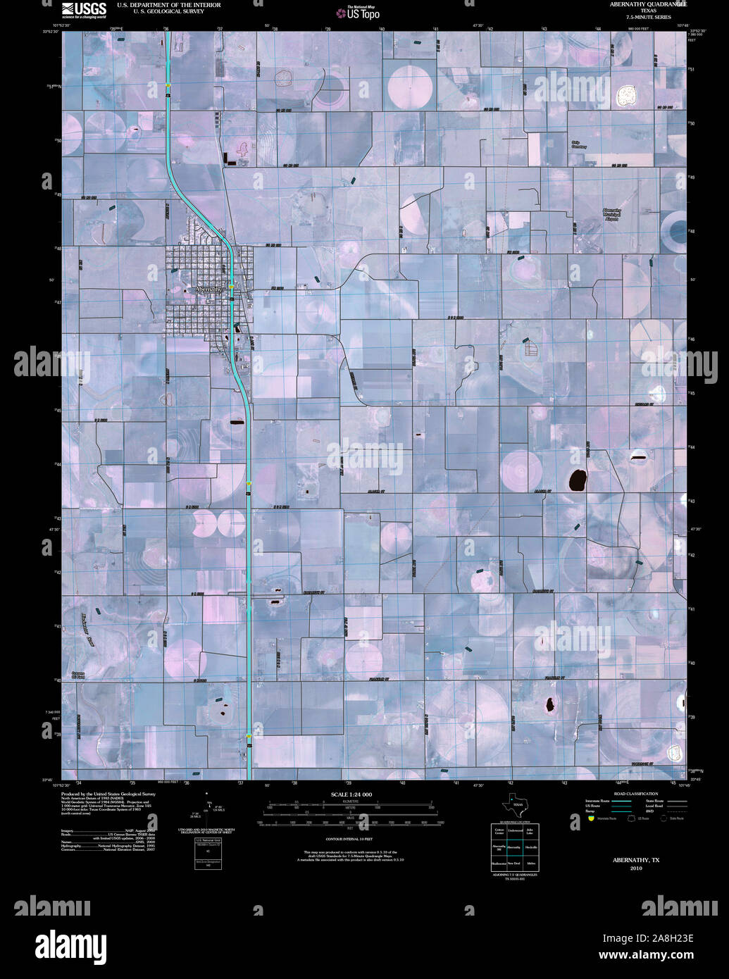 Abernathy texas map hires stock photography and images Alamy