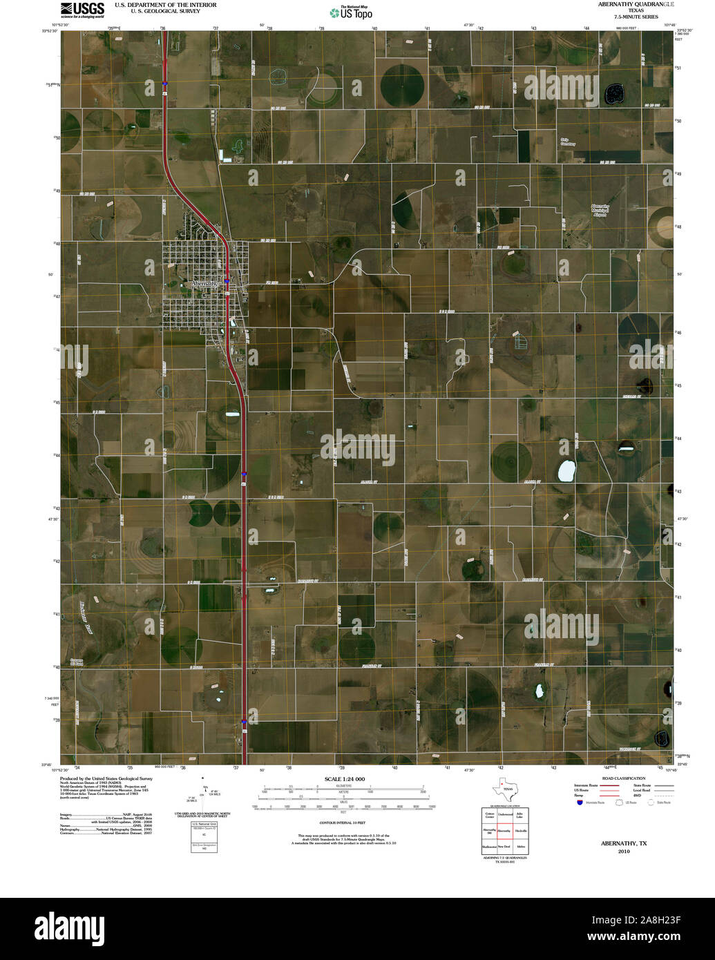 Map of abernathy hires stock photography and images Alamy