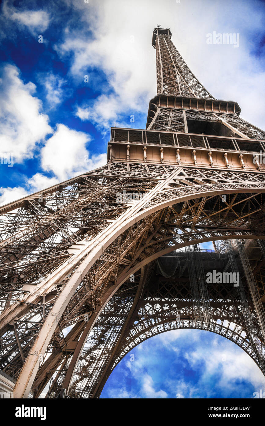 landscape of the Eiffel Tower in Paris Stock Photo - Alamy