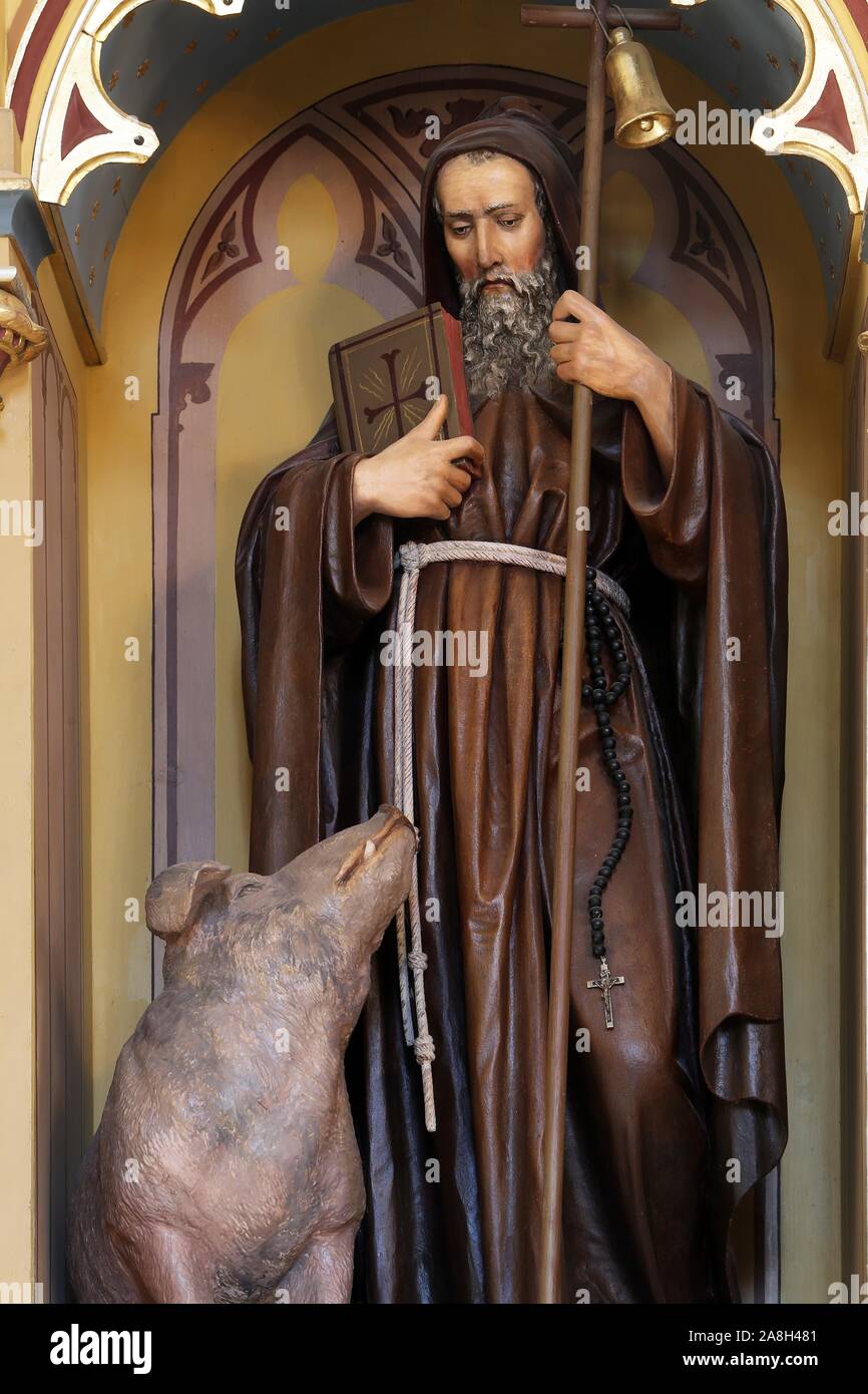 St. Anthony the Great, altar of St. Anthony the Great in the ...