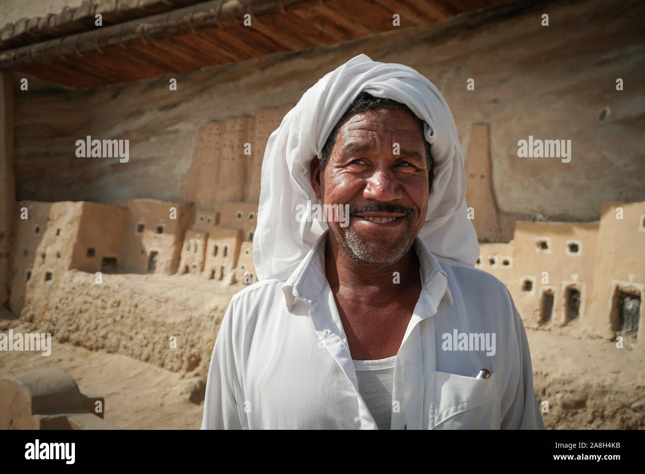 A typical Berber Amazigh male of Siwa and Gara Oasis wearing the ...