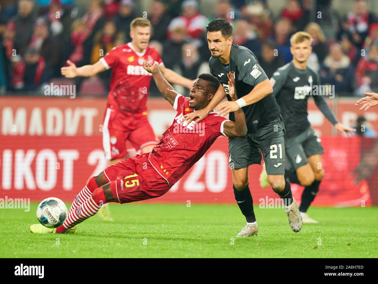 Football 1 Fc Koln Hoffenheim Cologne November 08 2019 Jhon Cordoba 1 Fck 15 Compete For