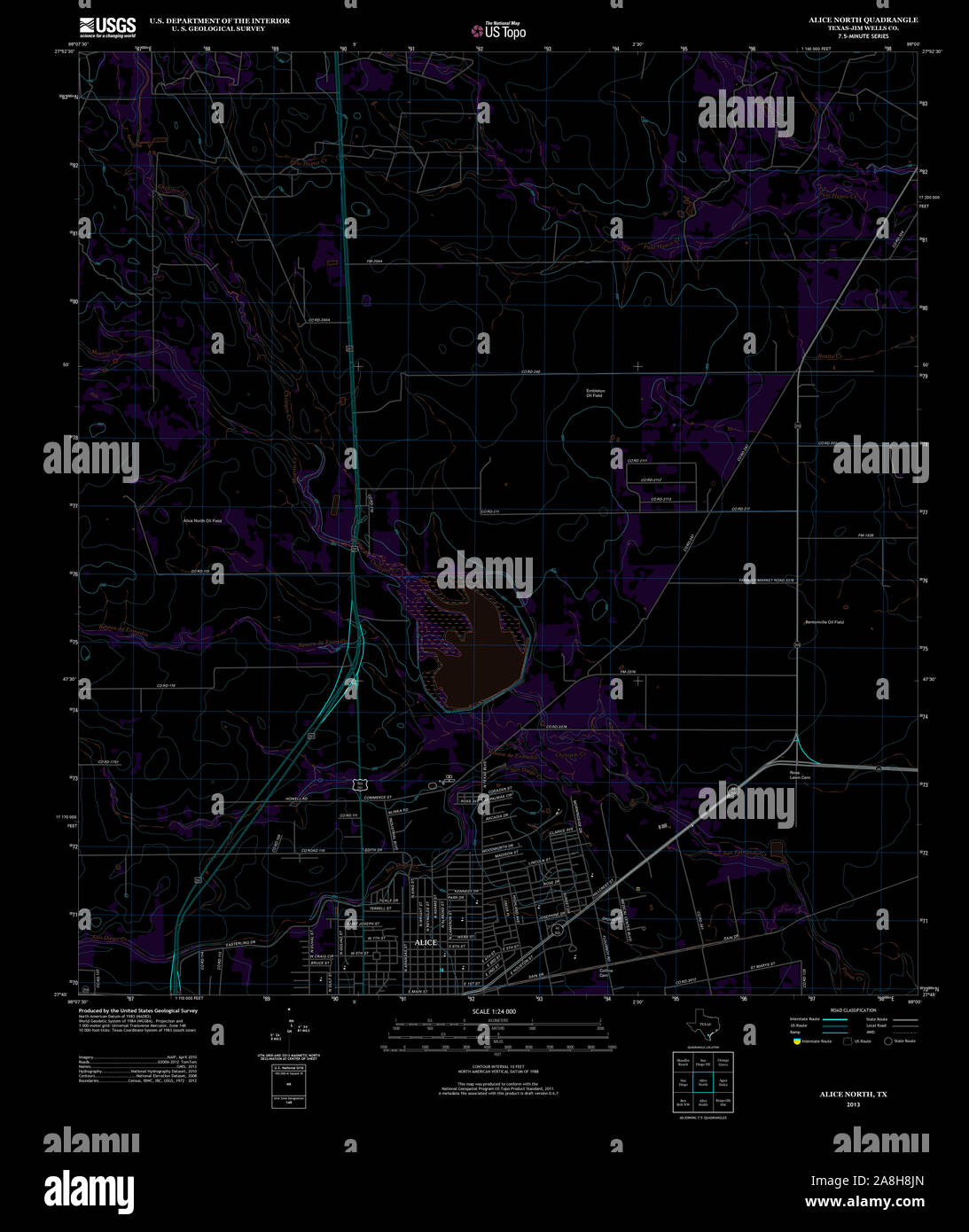 Map of alice texas hires stock photography and images Alamy