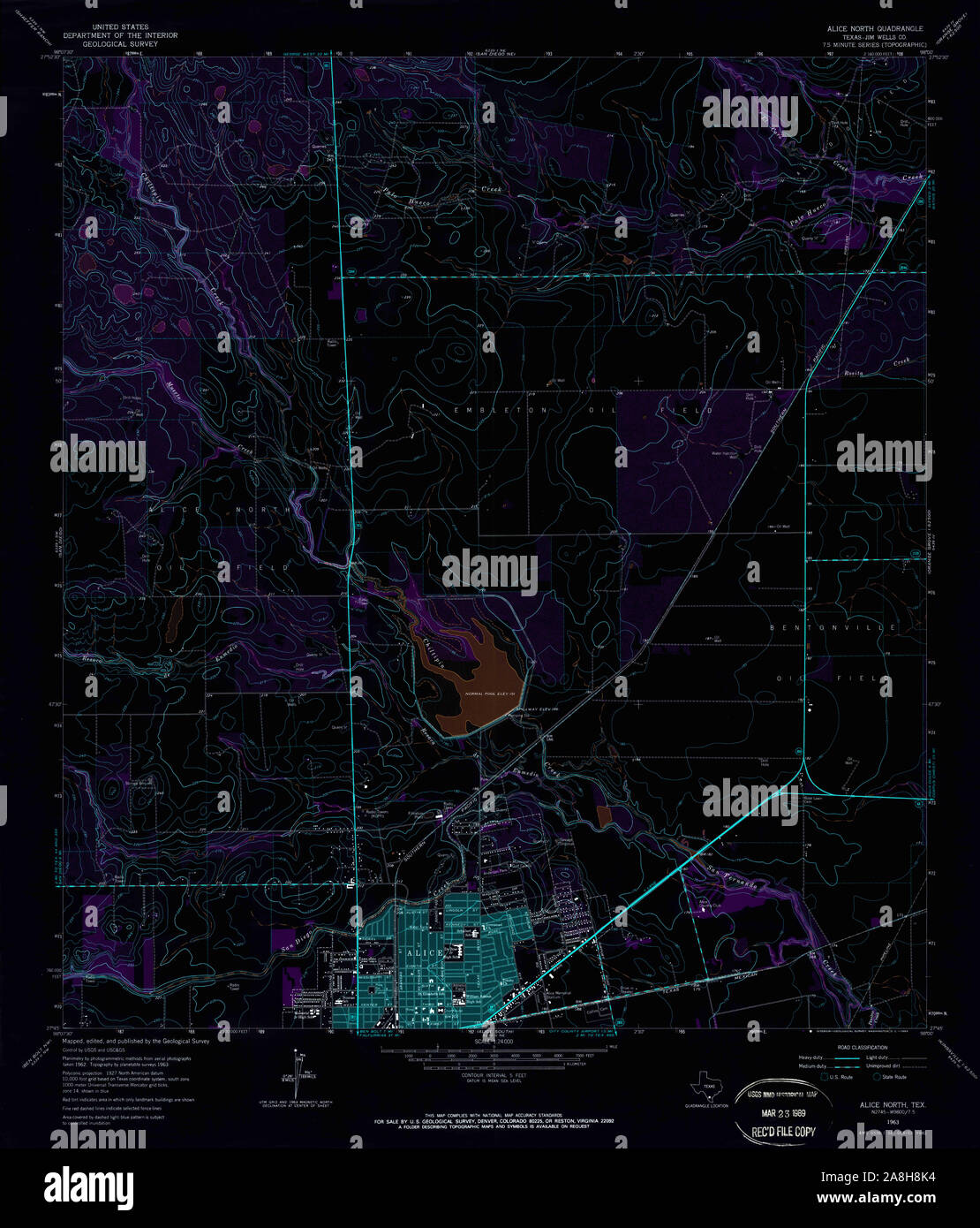 Map of alice texas hires stock photography and images Alamy