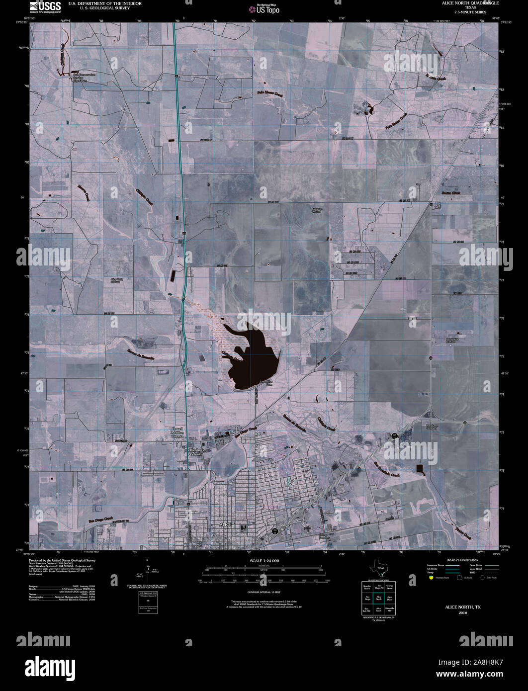 Map of alice texas hires stock photography and images Alamy