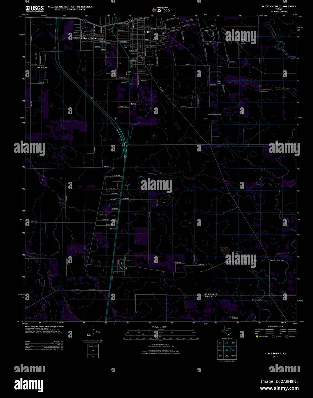 Alice texas map hires stock photography and images Alamy