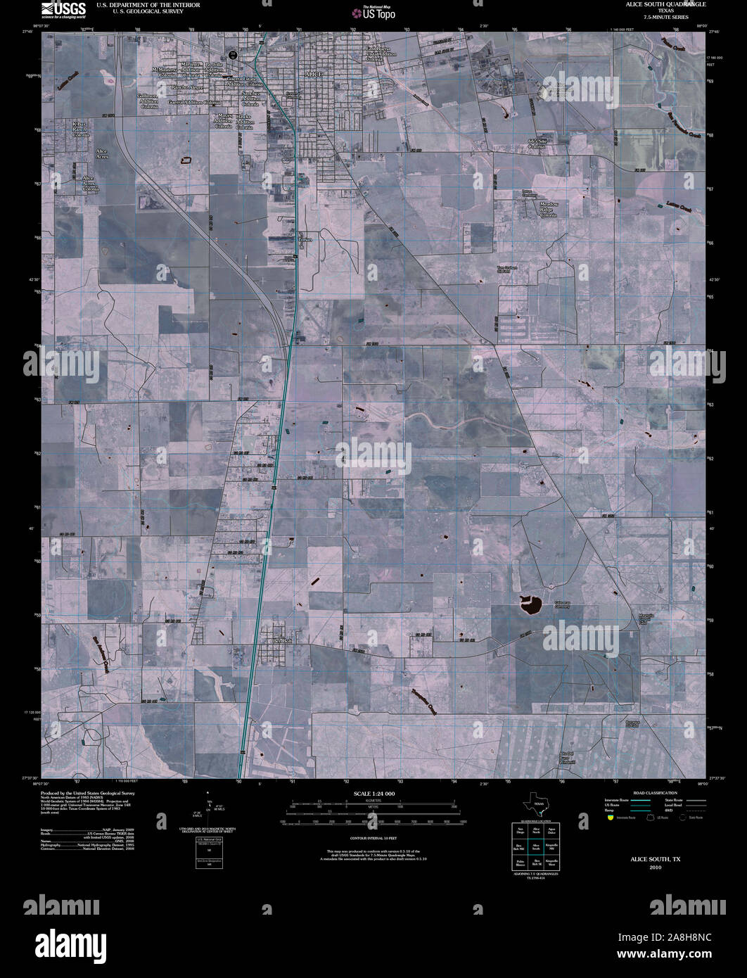 Map of alice texas hires stock photography and images Alamy