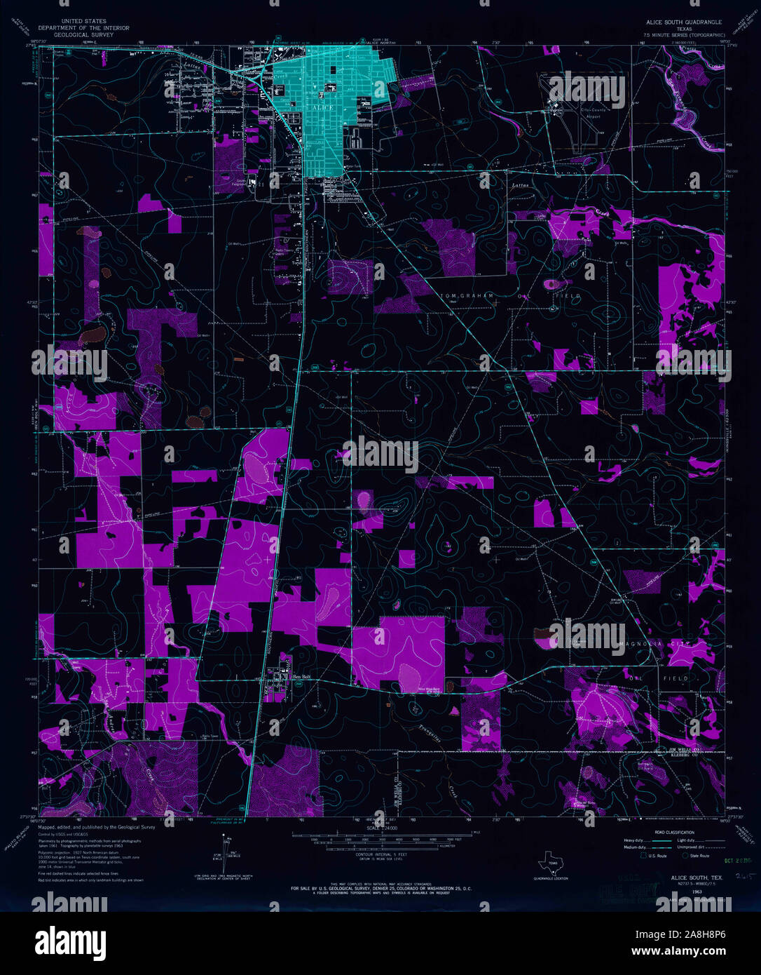 Map of alice texas hires stock photography and images Alamy