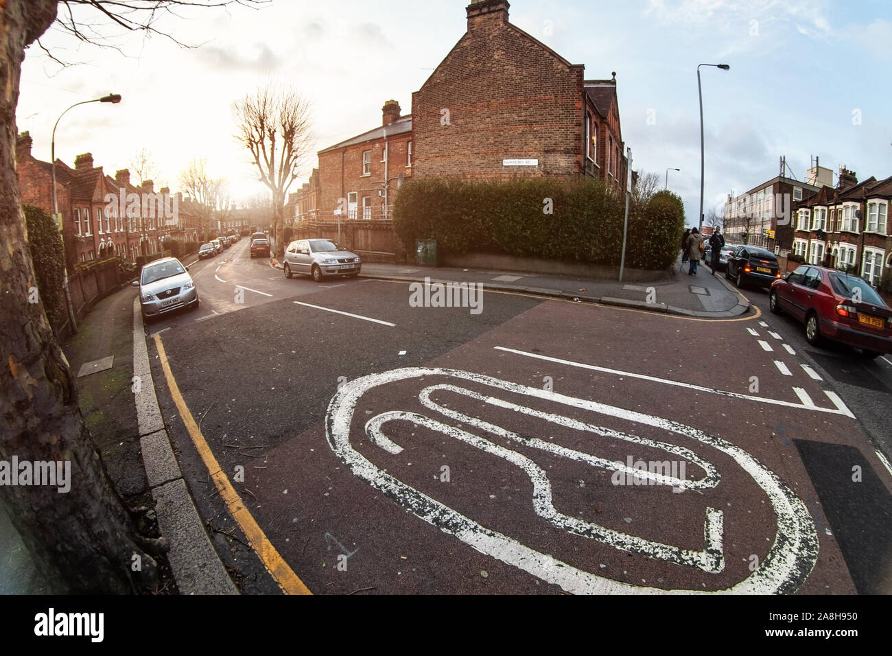 London, United Kingdom February 17, 2007 Hawarden road in