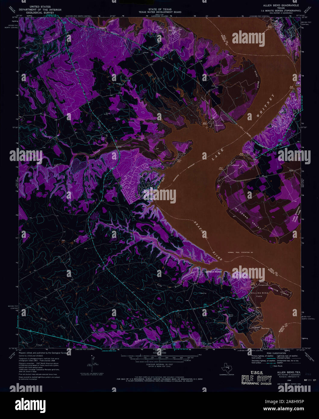 Map of allen texas hi-res stock photography and images - Alamy