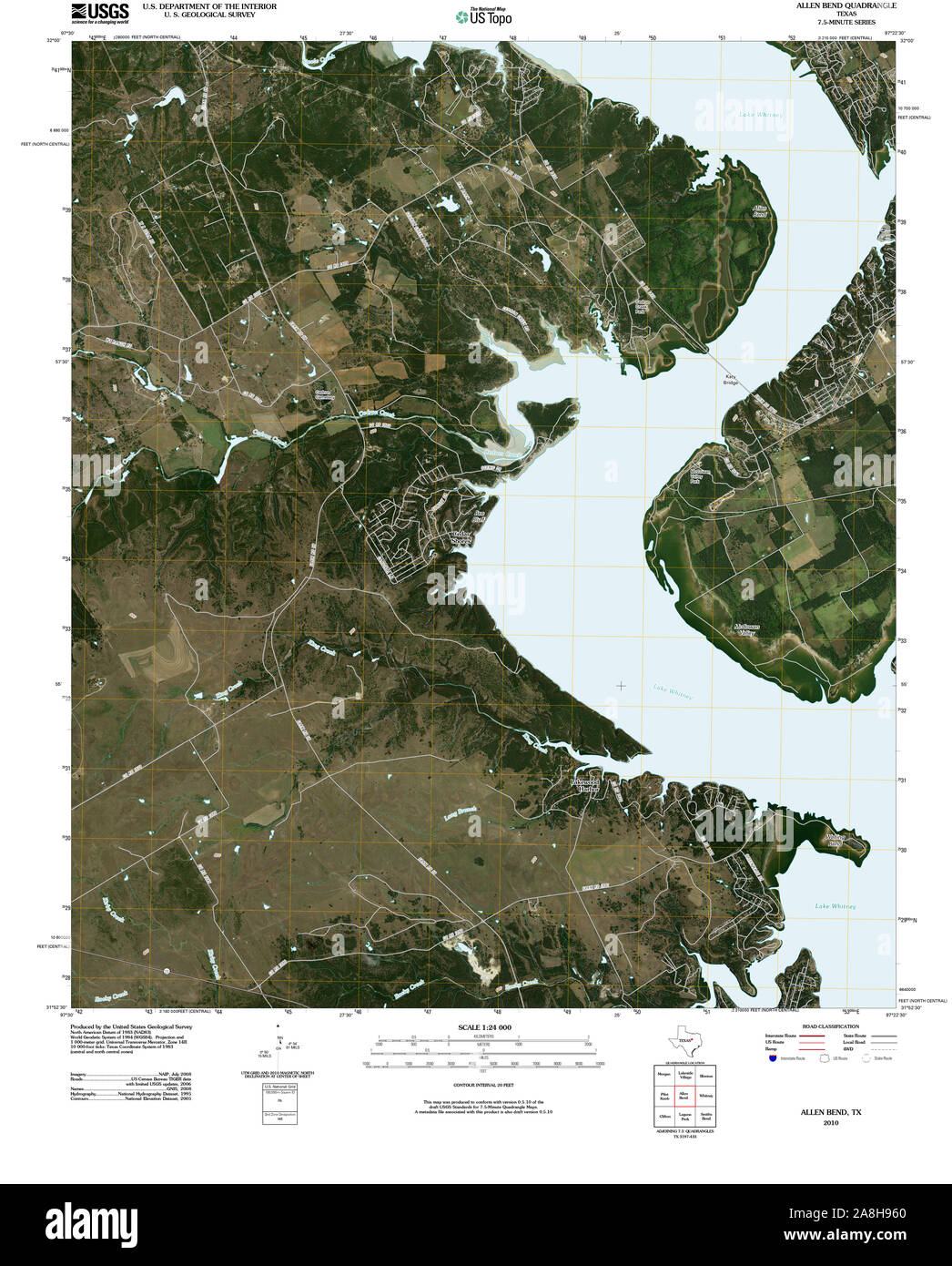 Allen texas map hires stock photography and images Alamy