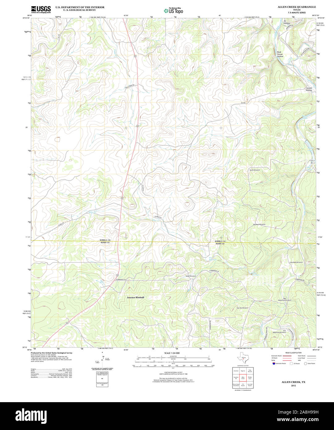 Allen texas map hires stock photography and images Alamy