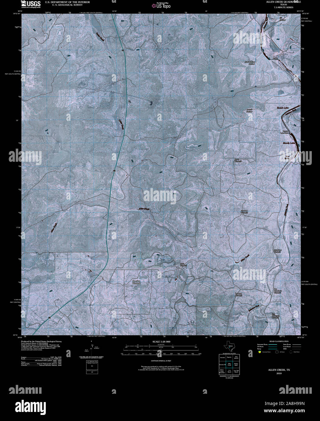 Allen texas map hires stock photography and images Alamy