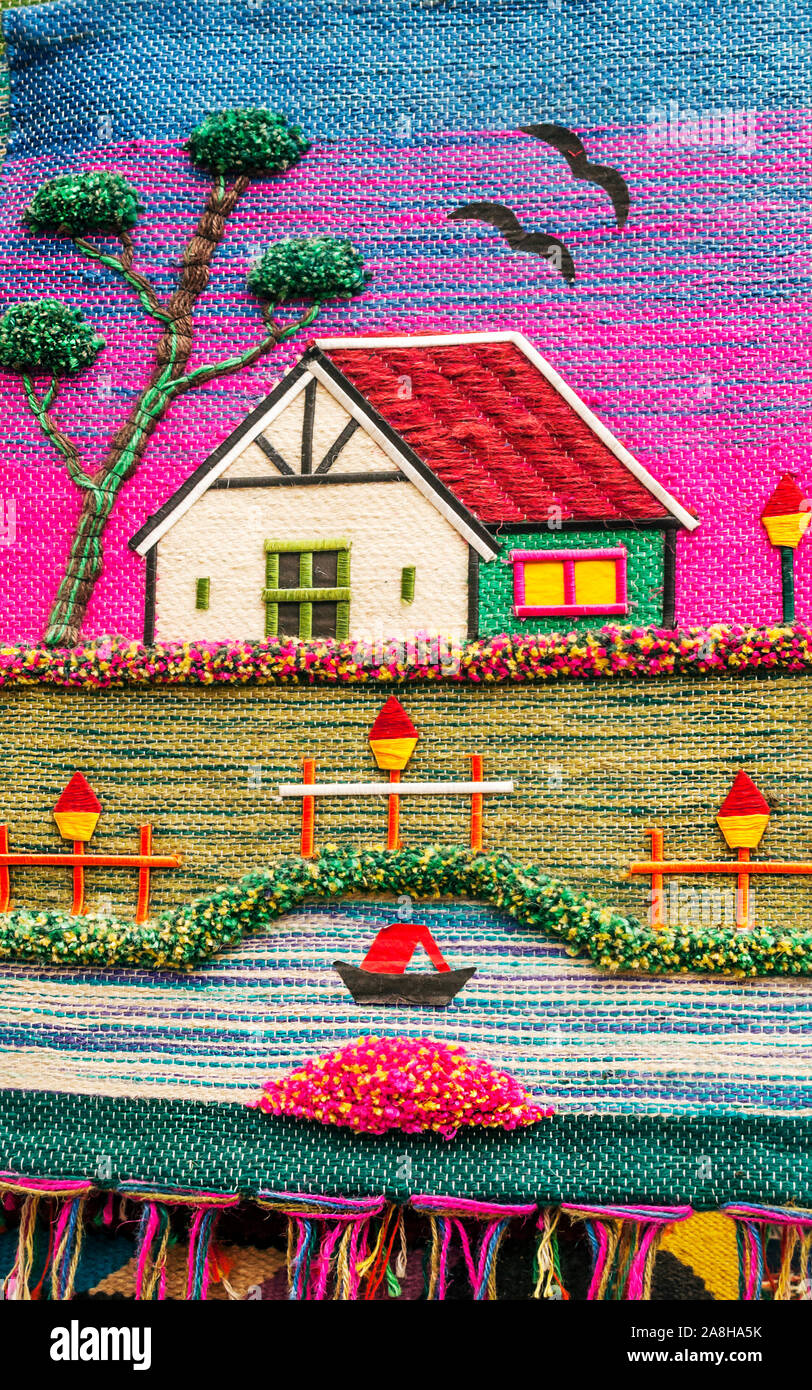 AMMAN, JORDAN-FEBRUARY 2015. Interior of an Arab souvenir shop in the