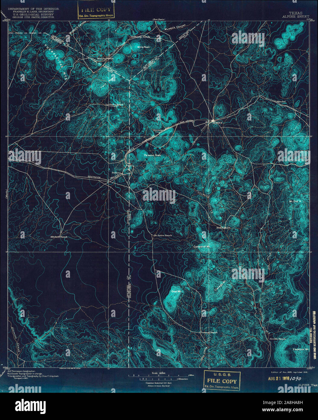 Map of alpine texas hires stock photography and images Alamy