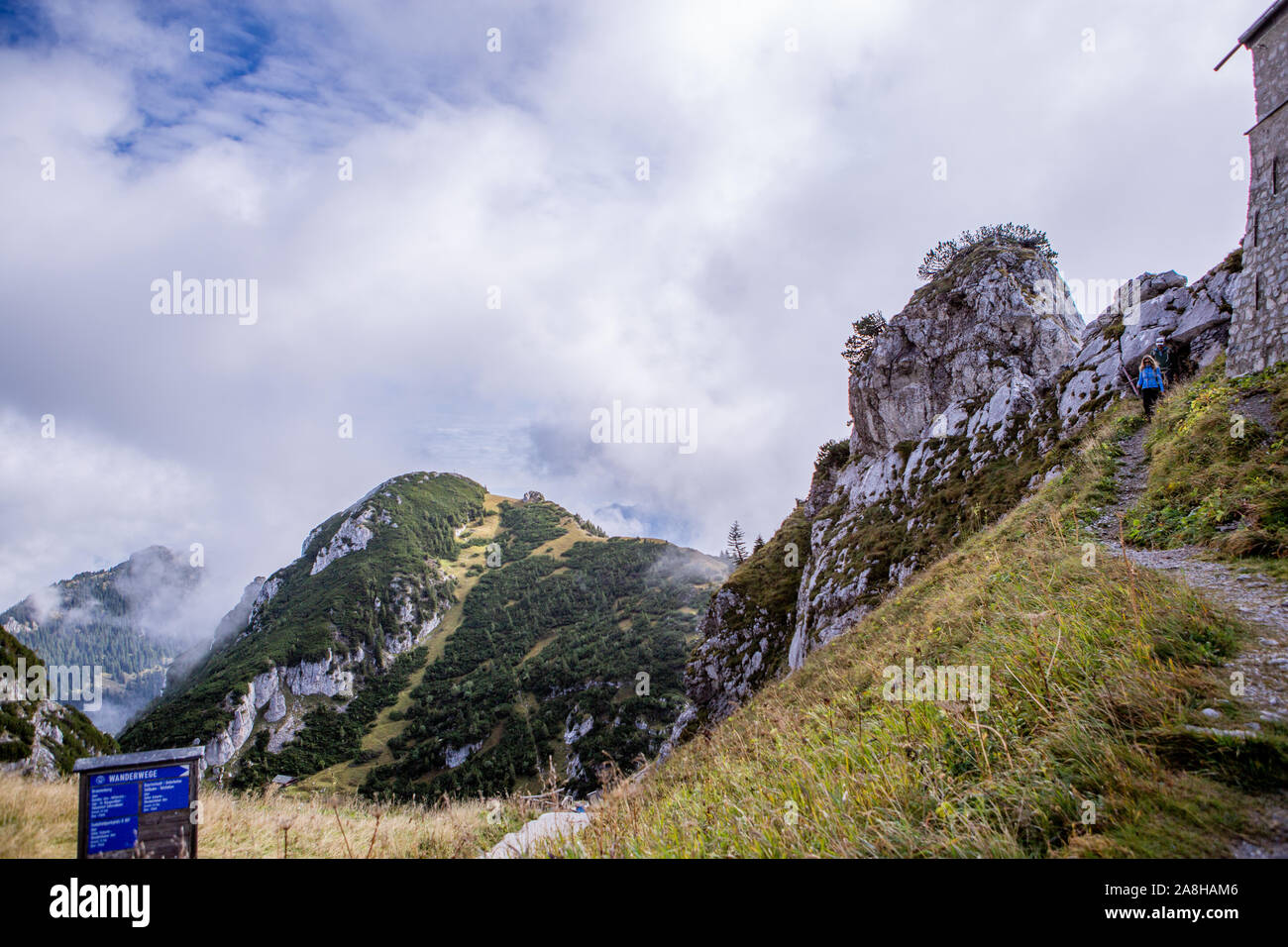 View from Wendelstein mountain. Bayrischzell. Bavaria, Germany. Alps Stock Photo