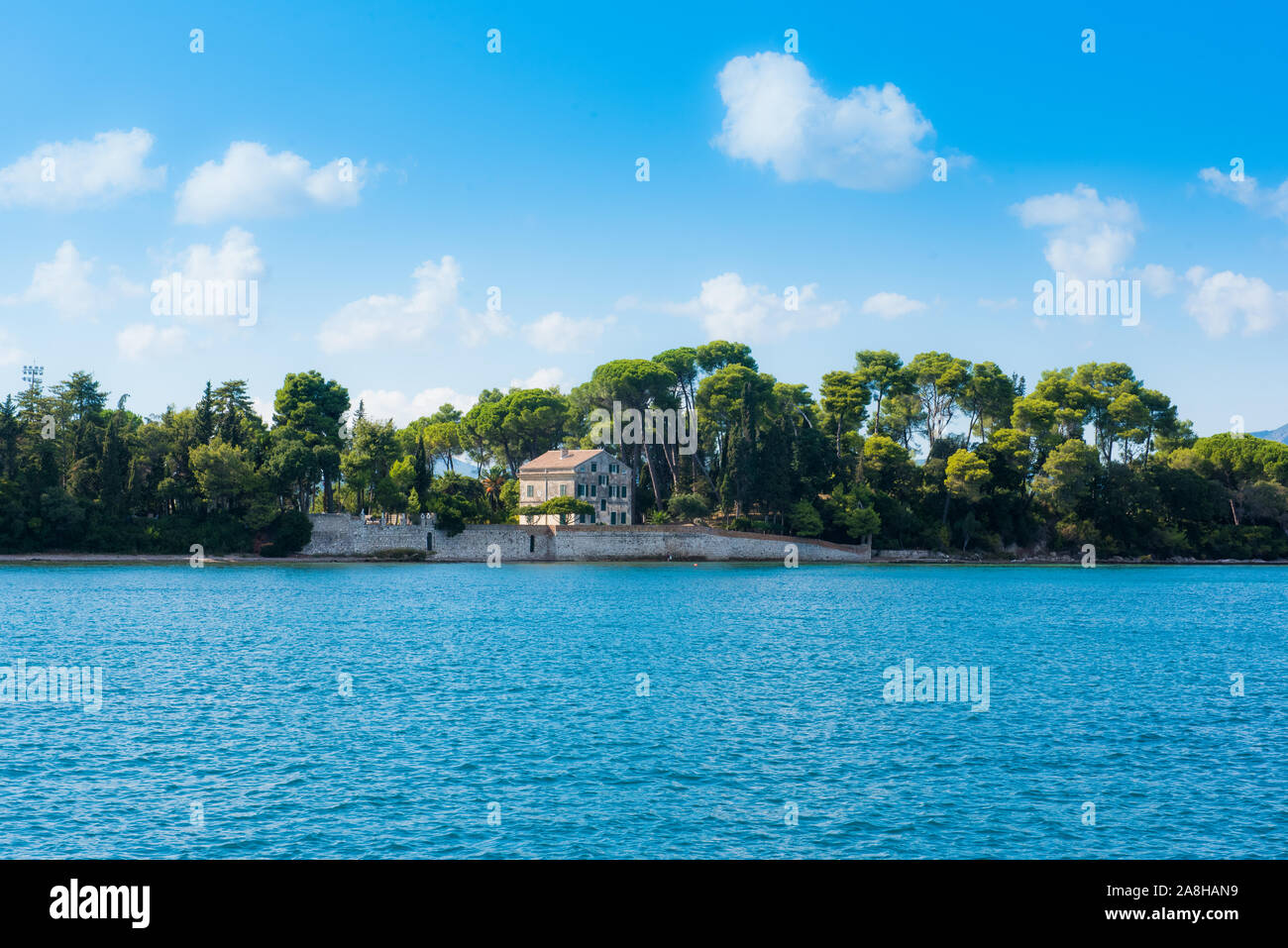 The Durrell's television house Corfu Greece Stock Photo