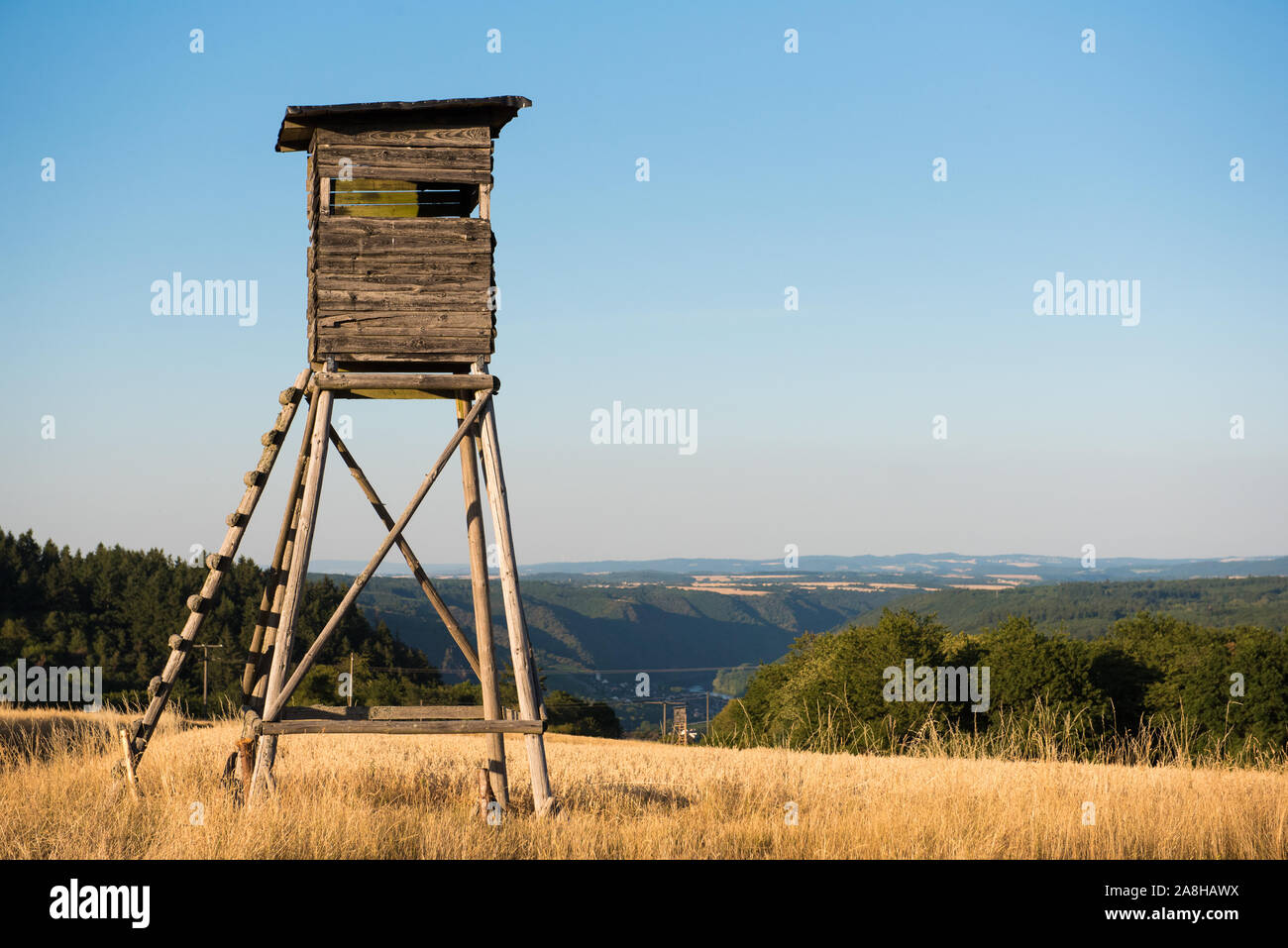 Bird spotting hides in Germany Stock Photo