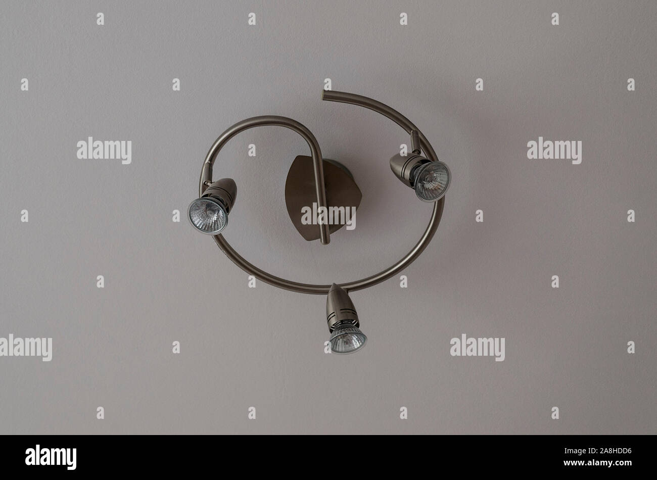 Close up of ceiling lamp Stock Photo