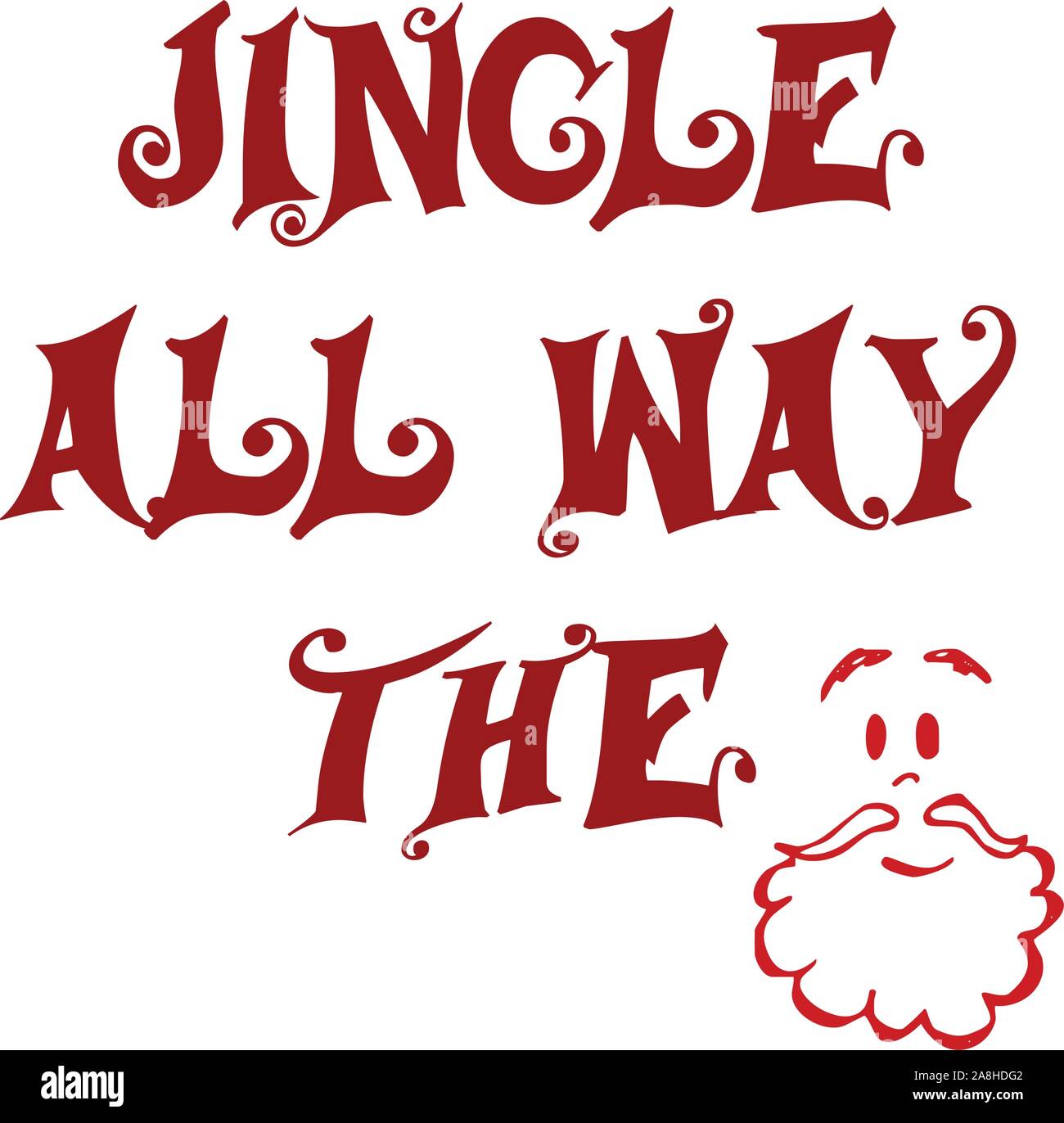 Christmas quote for Christmas cards design, poster, print Stock Vector