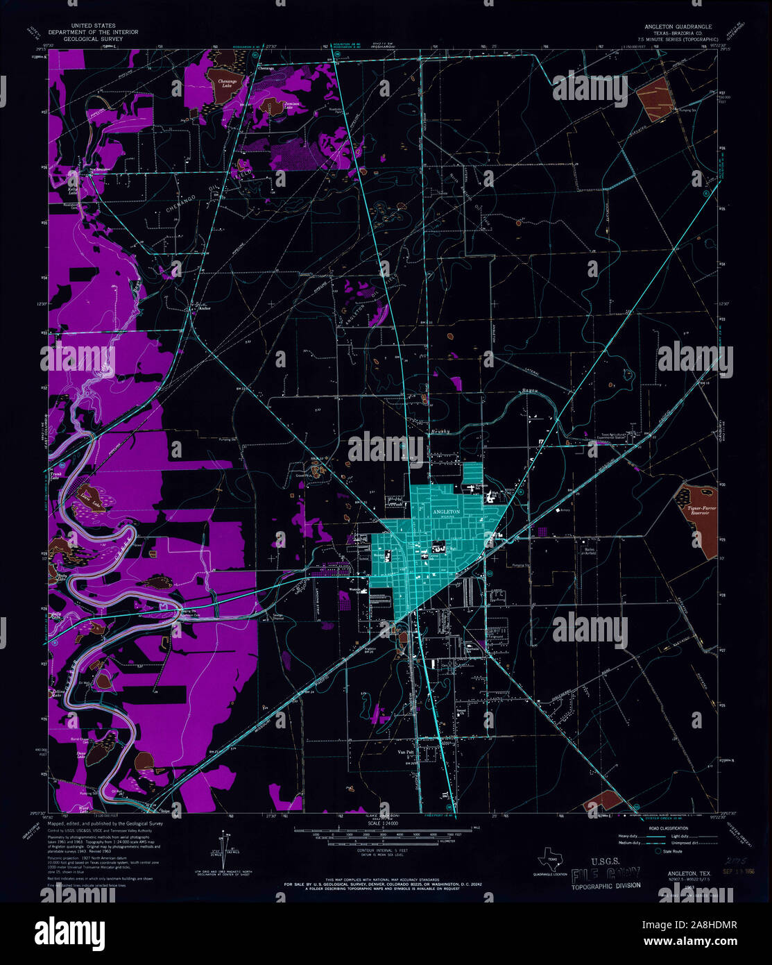 Angleton texas map hi-res stock photography and images - Alamy