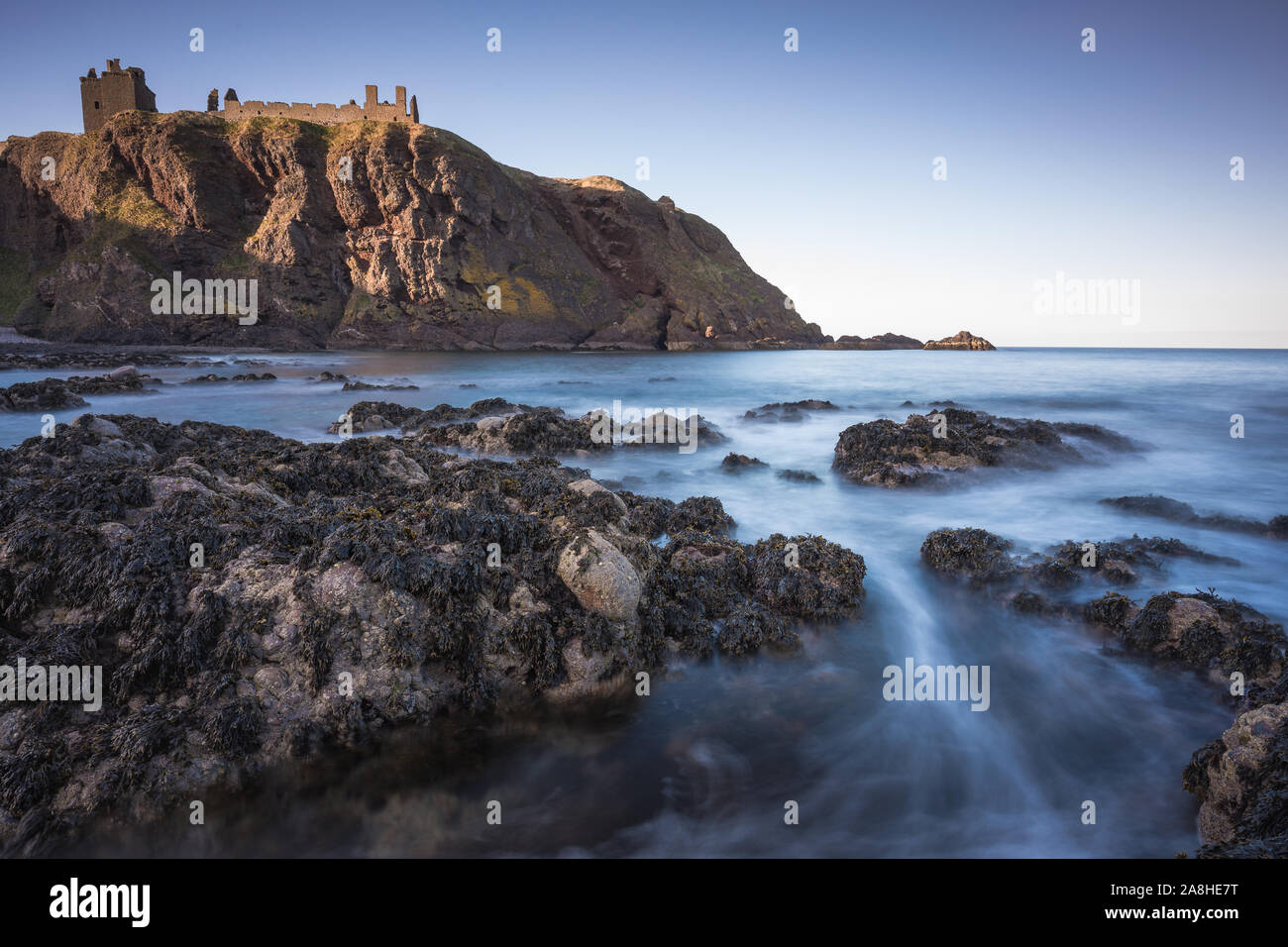 What a beautiful castle ruin in Scotland... Stock Photo
