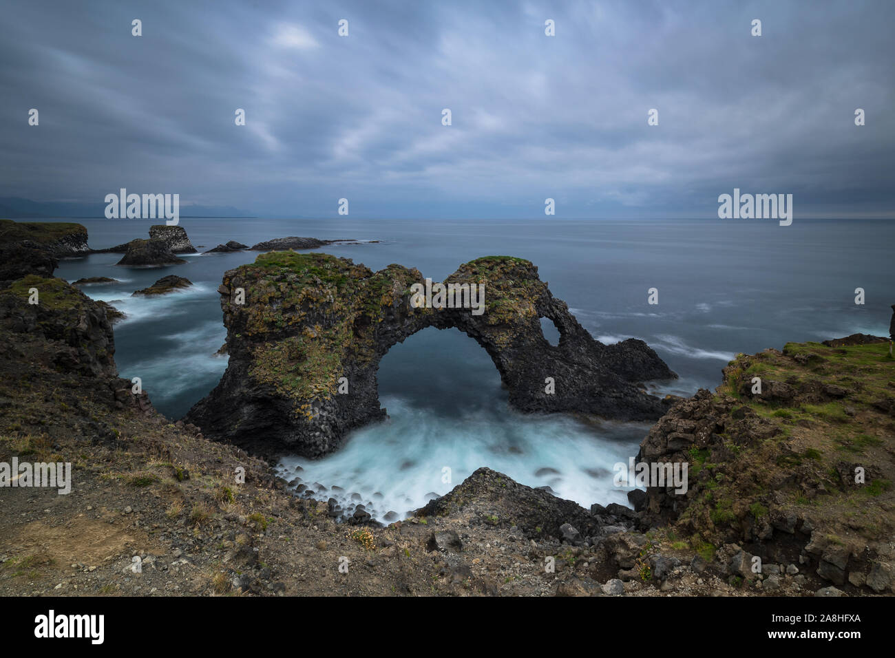 What a wonderful gate to the atlantic ocean... Stock Photo