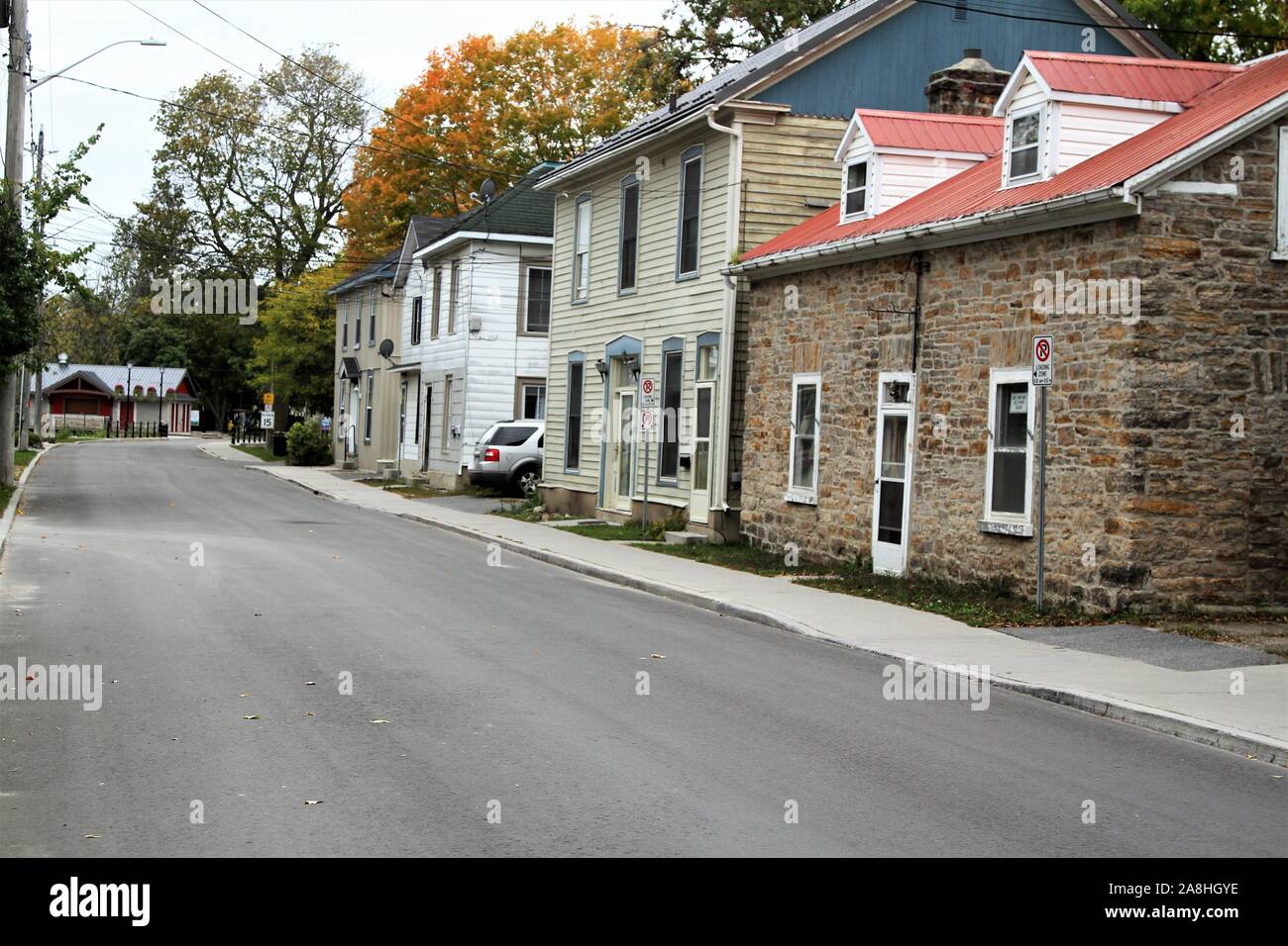 Street in village of Perth, Ontario Stock Photo Alamy