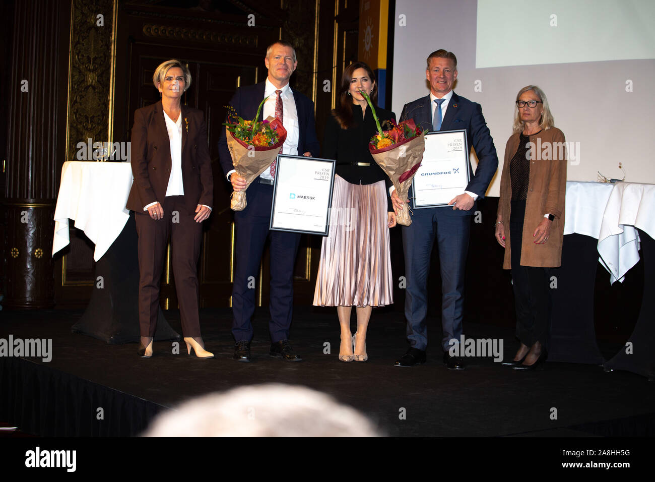 Opening of Danish Parliament, and FSR award at Børsen, Copenhagen, Denmark Stock Photo