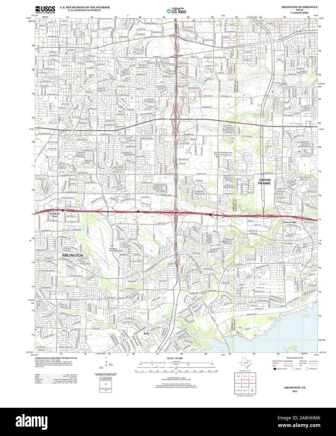 Arlington texas map hi-res stock photography and images - Alamy
