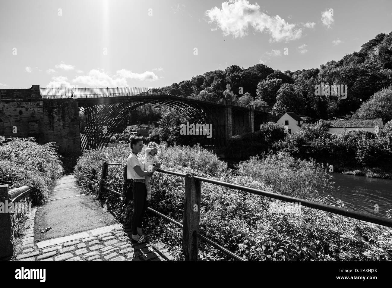 Views of the amazing Ironbridge, Iron bridge in Telford Shropshire