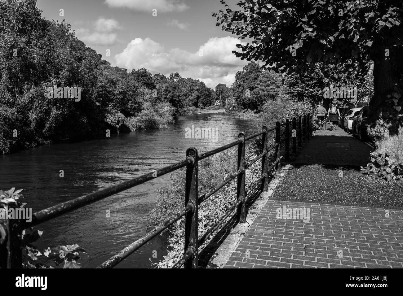 A view of the beautiful river Severn located by the world famous