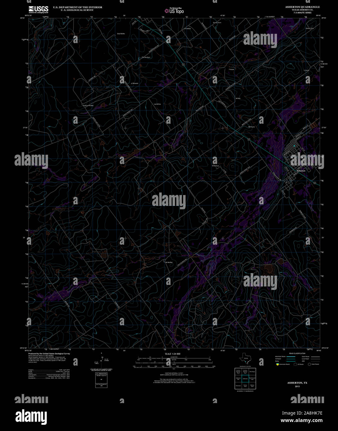 Map of asherton hires stock photography and images Alamy