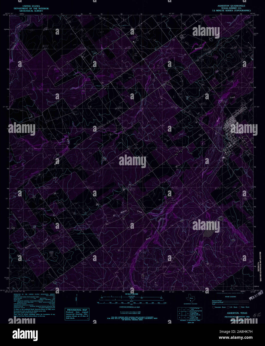 Map of asherton texas hires stock photography and images Alamy