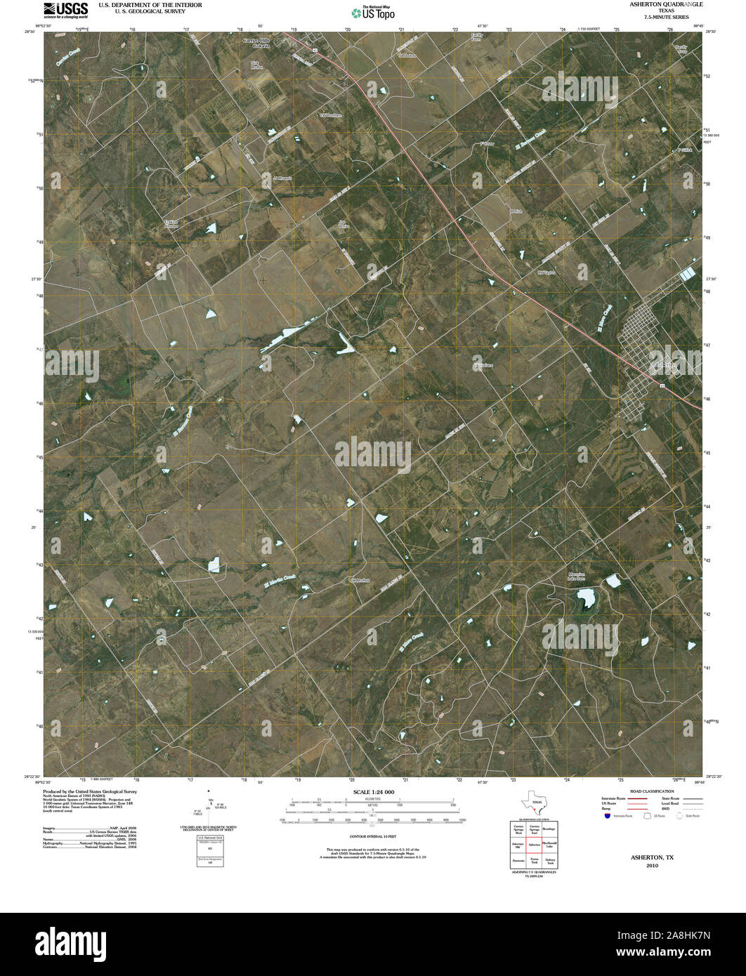 Map of asherton texas hires stock photography and images Alamy