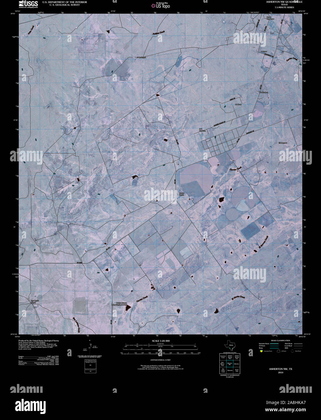 Asherton texas map hires stock photography and images Alamy