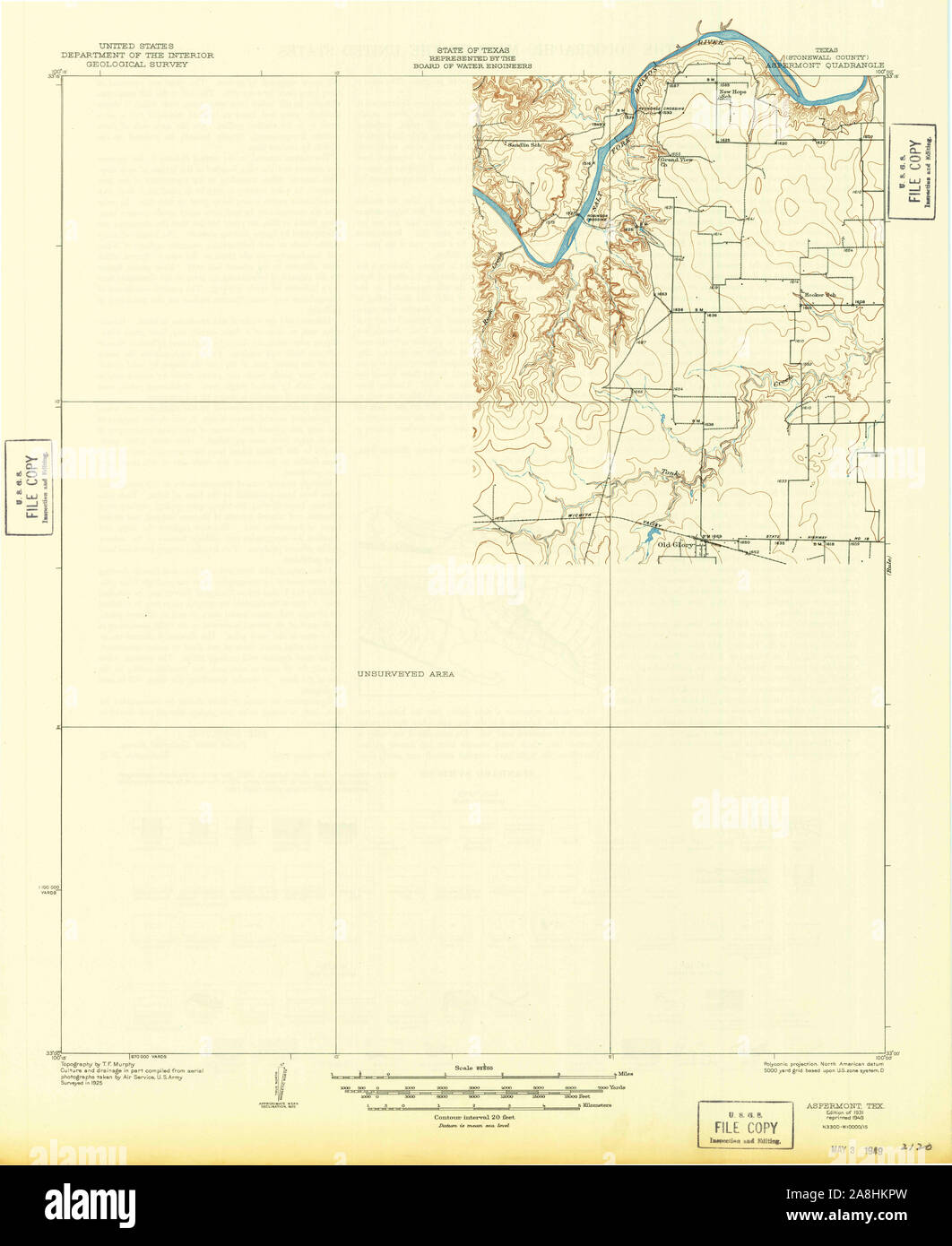Map of aspermont hires stock photography and images Alamy