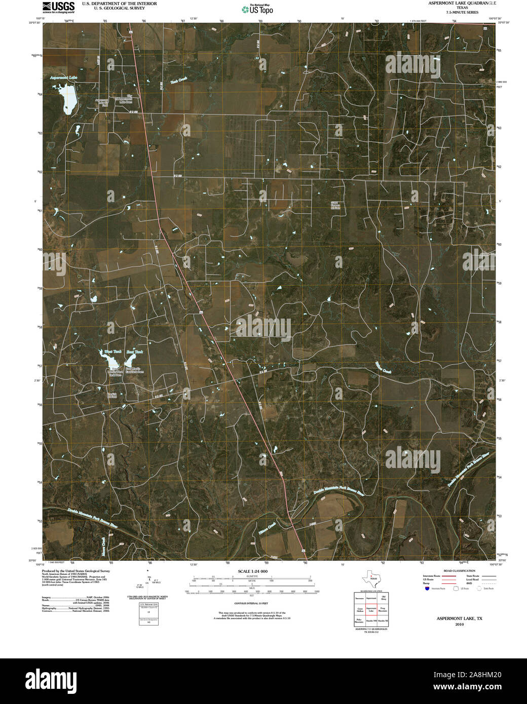 Map of aspermont texas Cut Out Stock Images & Pictures Alamy