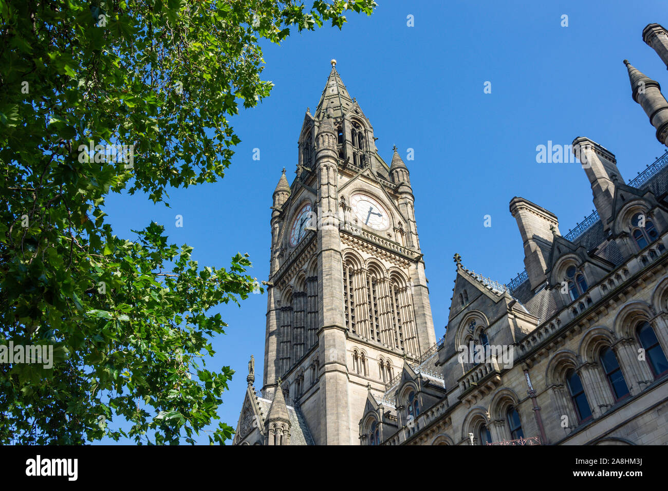 Manchester Town Hall, Albert Square, Manchester, Greater Manchester, England, United Kingdom Stock Photo