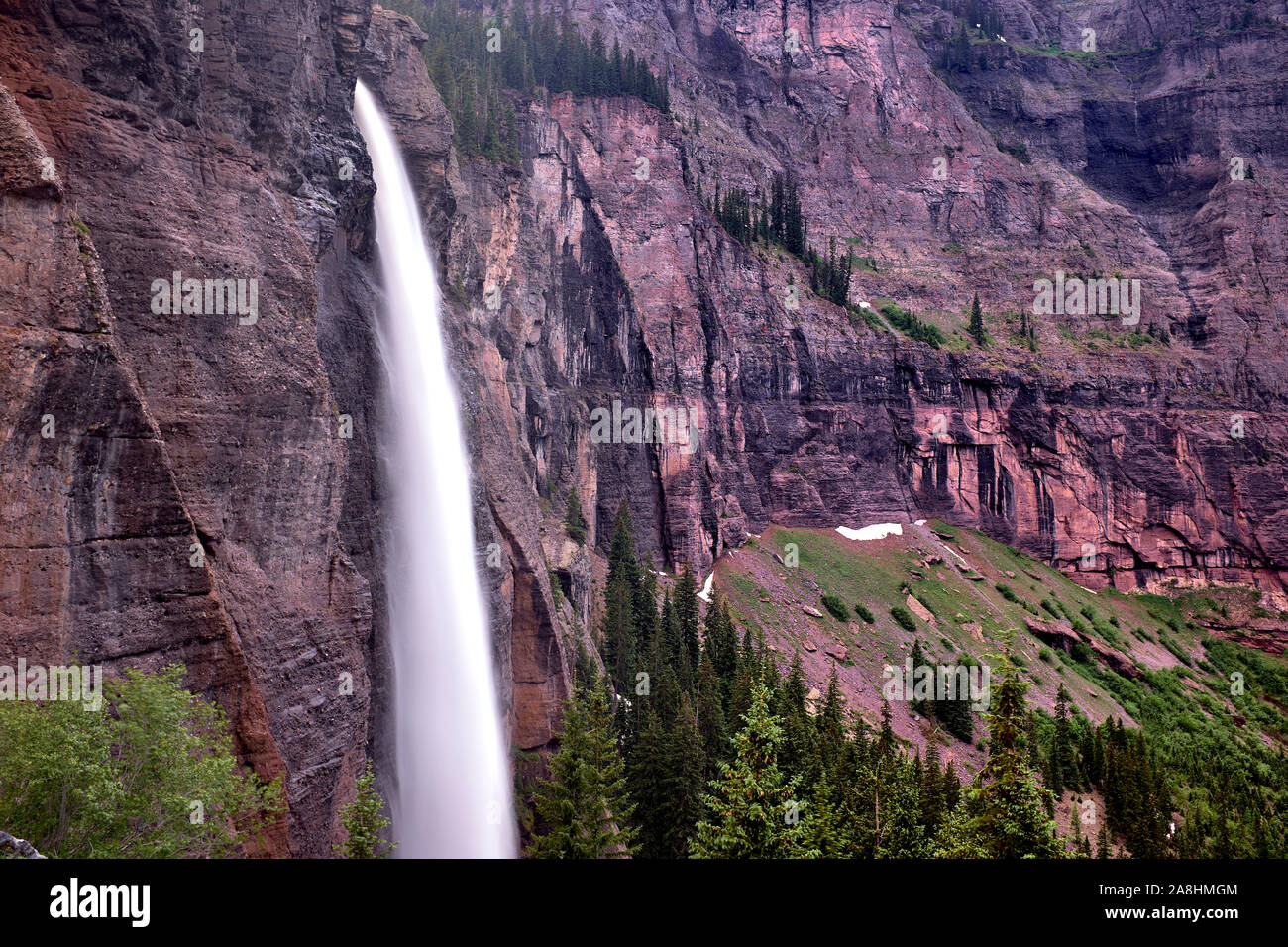 Bridal Veil Falls Near Telluride In Colorado Usa Stock Photo Alamy