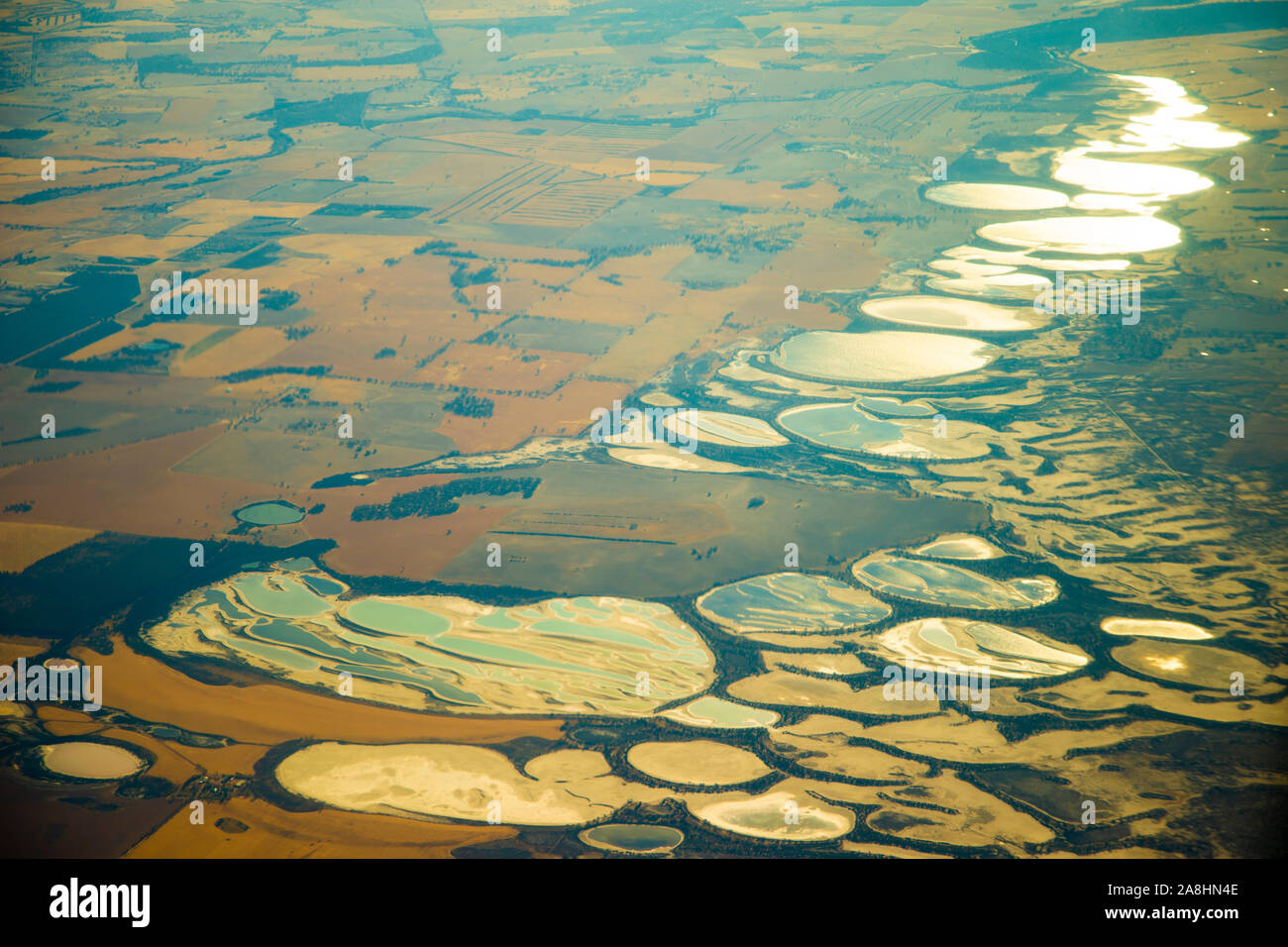 Salt Lakes Western Australia Stock Photo Alamy