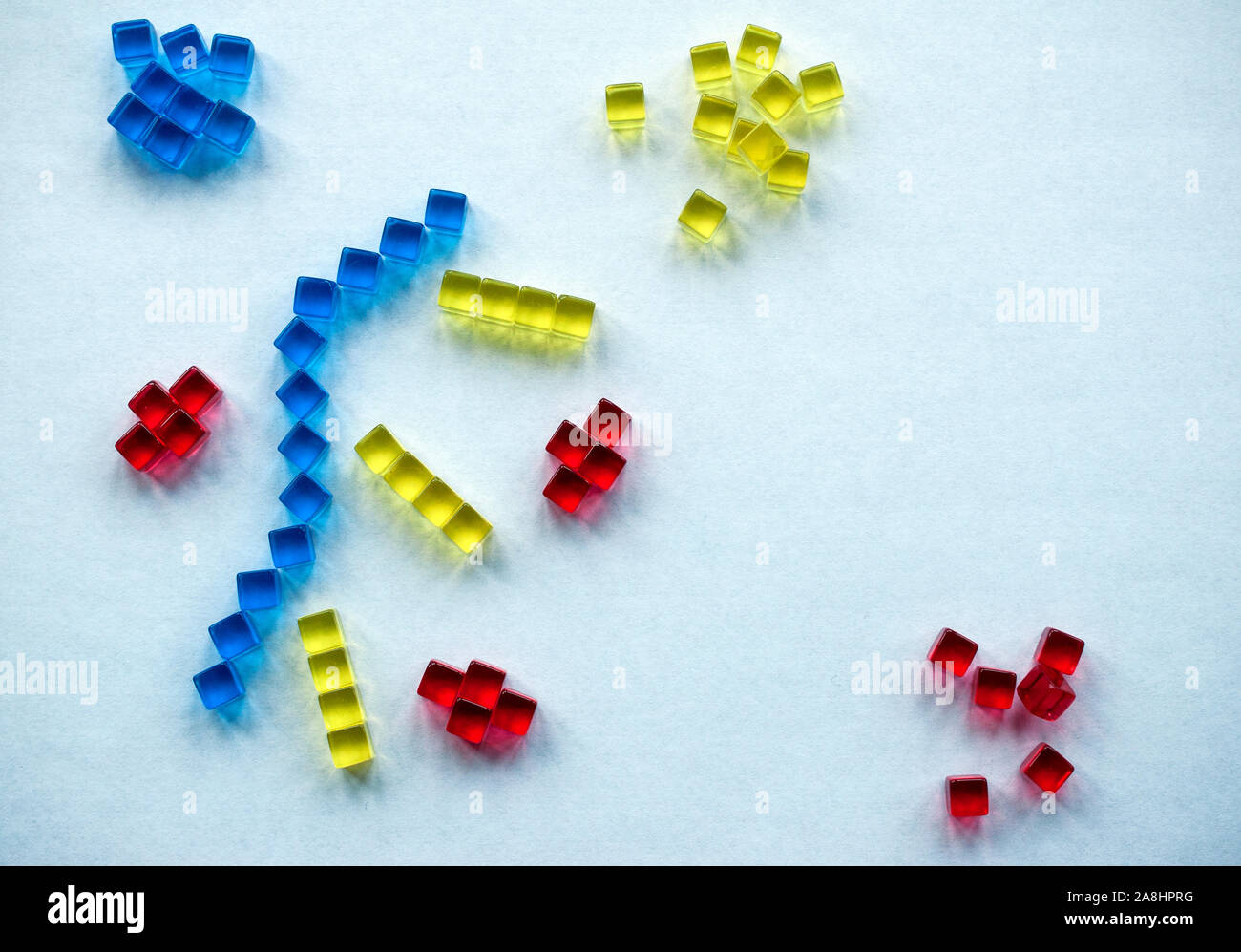 Building blocks illustrating concepts of design, construction, science ...