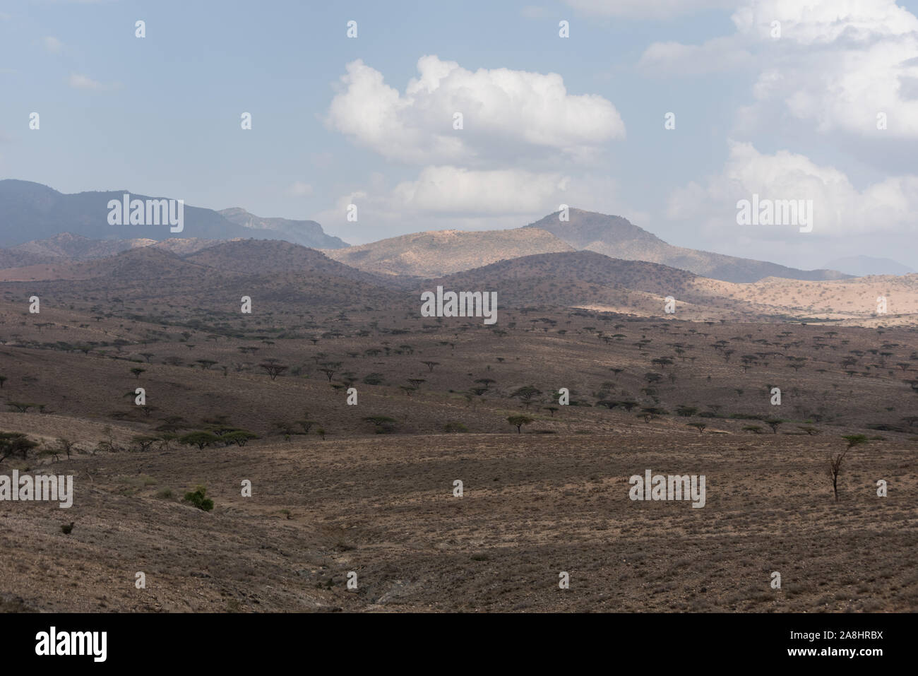 The hills around Semiti during dry season in Kenya Stock Photo Alamy