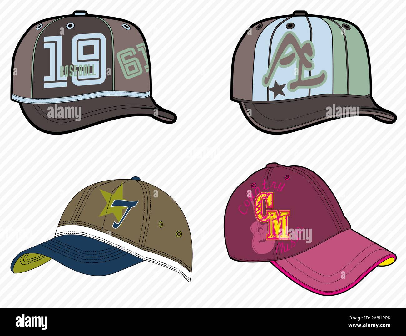 Hats and clothes Stock Vector Images Alamy