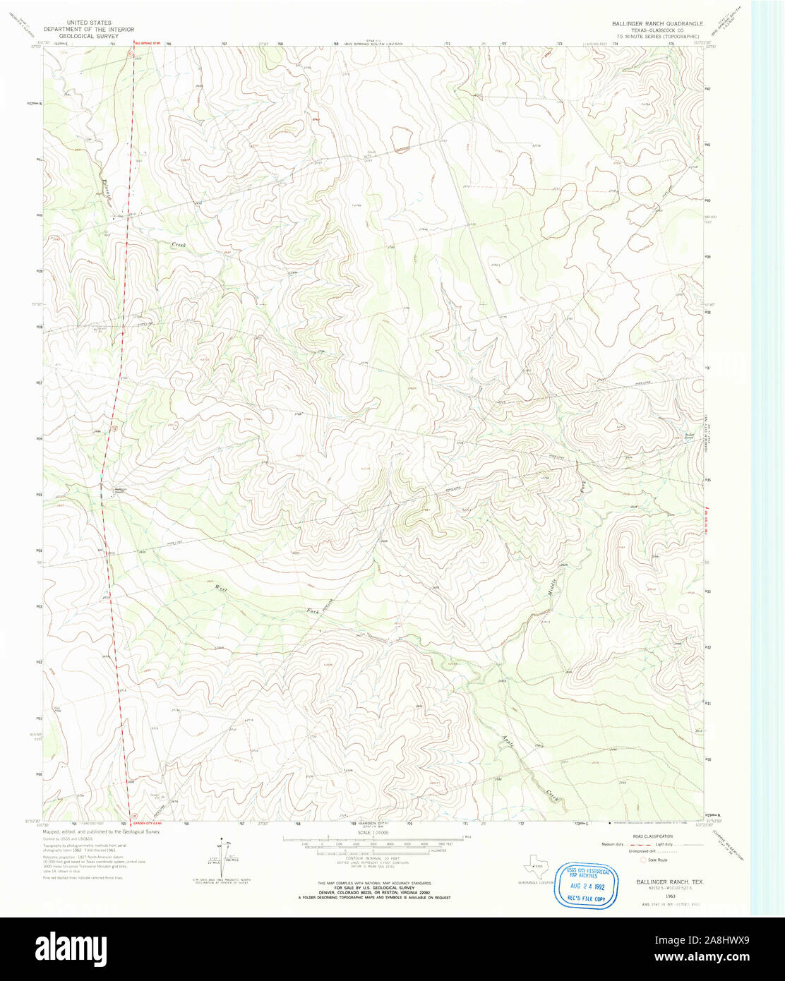 Ballinger texas map hires stock photography and images Alamy