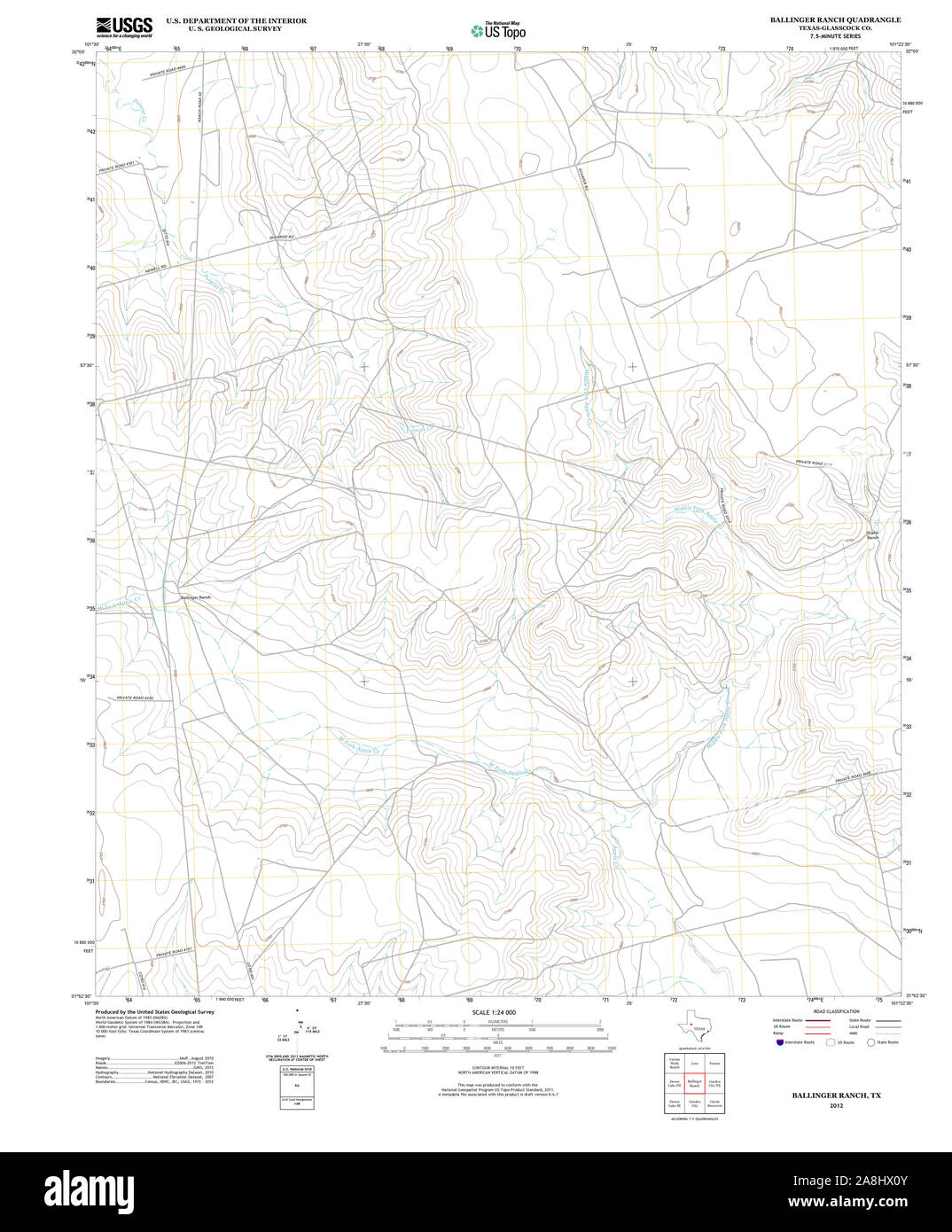 Map of ballinger Cut Out Stock Images & Pictures Alamy